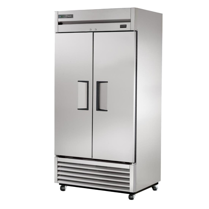 Stainless Steel and Aluminum 2-Door 991 L Positive Refrigerated Cabinet - TRUE - Fourniresto Stainless Steel and Aluminum 2-Door 991 L Positive Refrigerated Cabinet - TRUE - Fourniresto