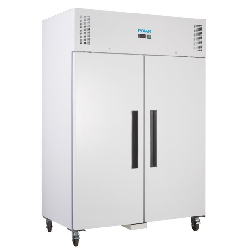 Hladilna omara s pozitivno temperaturo bela GN 2/1 dvojna vrata 1200 L - Polar - Fourniresto Hladilna omara s pozitivno temperaturo bela GN 2/1 dvojna vrata 1200 L - Polar - Fourniresto