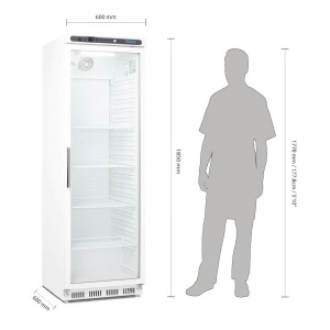 Hladilna vitrina s pozitivno temperaturo, bela, 400 L - Polar - Fourniresto