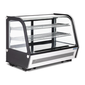 Hladilna vitrina za pult, črna, 160 L - Polar - Fourniresto