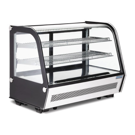 Hladilna vitrina za pult, črna, 160 L - Polar - Fourniresto