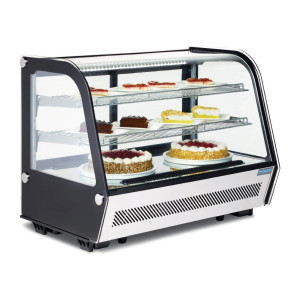Hladilna vitrina za pult, črna, 160 L - Polar - Fourniresto