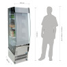 Vitrina s pozitivno samooskrbo iz nerjavečega jekla 220 L - Polar - Fourniresto