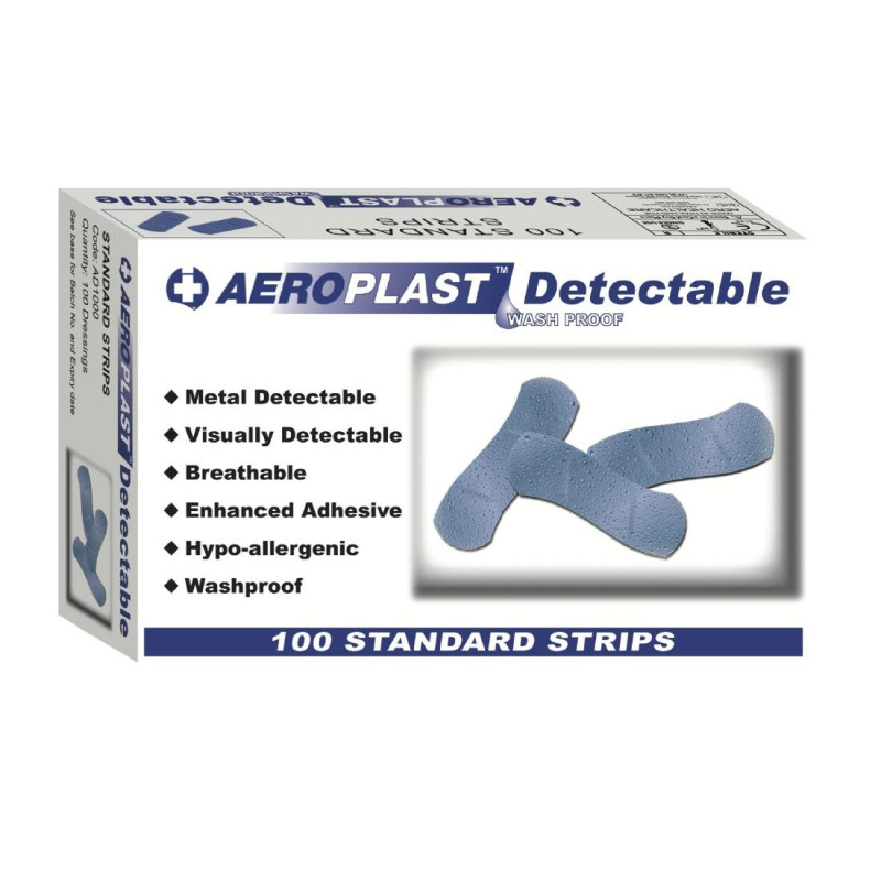 Pritrditve za rane z modro detekcijo - Komplet 100 kosov - FourniResto - Fourniresto Pritrditve za rane z modro detekcijo - Komplet 100 kosov - FourniResto - Fourniresto