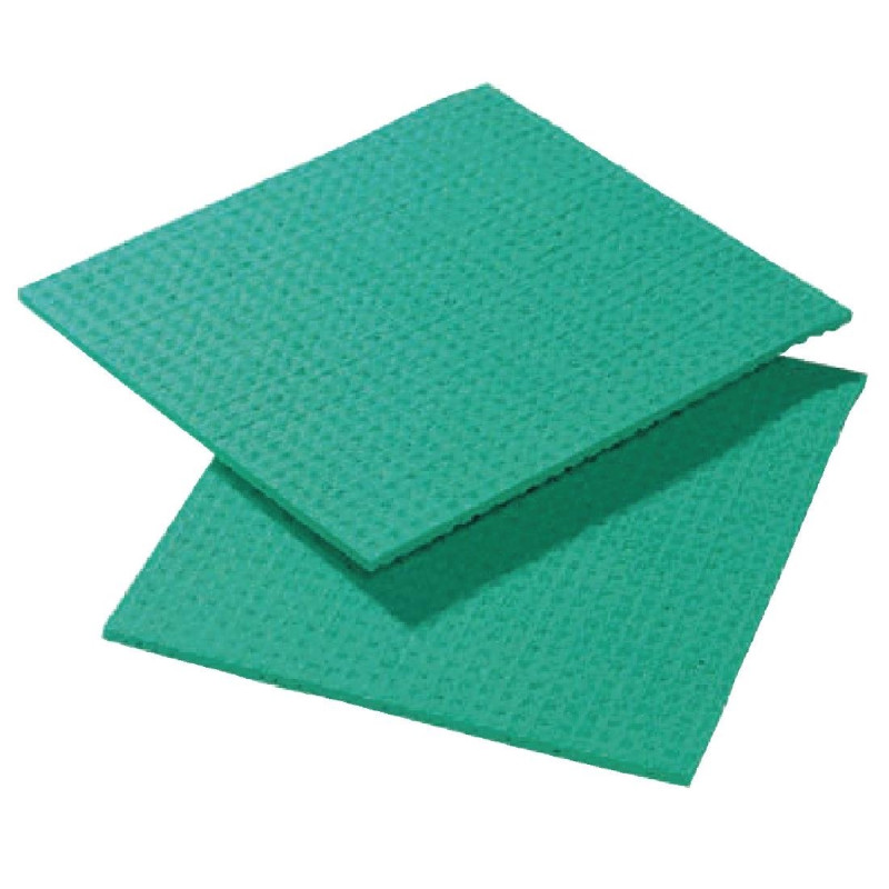 Green Spongyl Cloth - Pack of 10 - FourniResto - Fourniresto Green Spongyl Cloth - Pack of 10 - FourniResto - Fourniresto