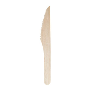 Nož iz biorazgradljivega lesa 165 mm - paket 100 kosov - Fiesta Green - Fourniresto