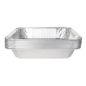 Velika pravokotna aluminijasta posoda - paket 500 kosov - Fiesta - Fourniresto