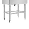Pomivalno korito s visokim hrbtnim delom 100 L 770 x 600 mm - Vogue - Fourniresto