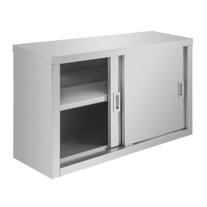Stainless Steel Wall Cupboard 900 X 300 mm - Vogue - Fourniresto Stainless Steel Wall Cupboard 900 X 300 mm - Vogue - Fourniresto