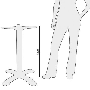 Noga mize iz litega železa Ø 610 mm - Bolero - Fourniresto