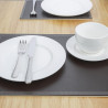 Prt za mizo iz umetnega usnja, rjave barve, 300 x 400 mm - Olympia - Fourniresto