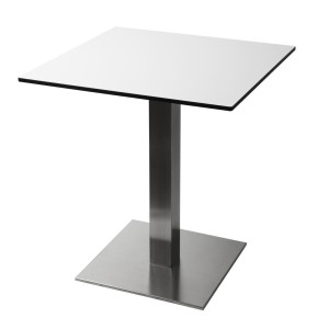 Miza s kvadratno nerjavečo površino 720 x 430 mm - Bolero - Fourniresto