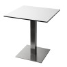 Miza s kvadratno nerjavečo površino 720 x 430 mm - Bolero - Fourniresto