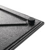Miza s kvadratno nerjavečo površino 720 x 430 mm - Bolero - Fourniresto