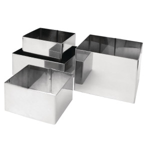 Krogla za mousse kvadratna 80 x 35 mm - Vogue - Fourniresto