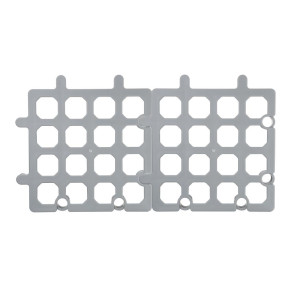 Caillebotis Gris 335 X 335 Mm - Lot De 2 - Vogue - Fourniresto