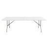 Prenosljiva miza središčna bela 2430 mm - Bolero - Fourniresto