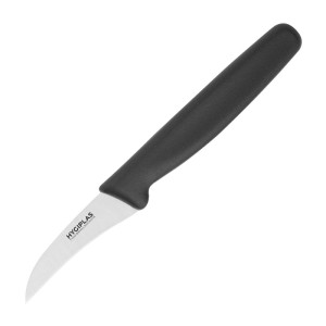 Nož za lupljenje črn, rezilo 6,5 cm - Hygiplas - Fourniresto