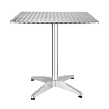 Miza Bistrot kvadratna iz inoxa - 700 x 700 mm - Bolero - Fourniresto