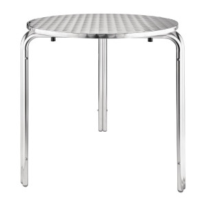 Miza Bistro Okrogla iz inoxa - Ø 700 mm - Bolero - Fourniresto
