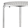 Miza Bistro Okrogla iz inoxa - Ø 700 mm - Bolero - Fourniresto