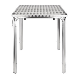 Miza kvadratna, zložljiva, nerjaveče jeklo 600 x 600 mm - Bolero - Fourniresto