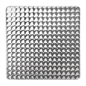 Kvadratna miza z nagibno ploščo iz nerjavečega jekla - 600 x 600 mm - Bolero - Fourniresto