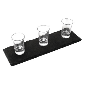 Plošča za predstavitev iz naravnega skrilavca 300 x 100 mm - Olympia - Fourniresto