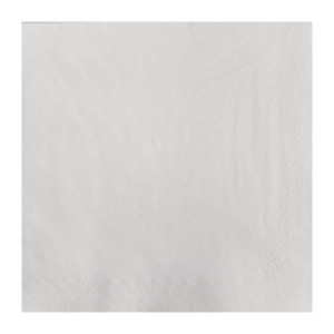 Papirnata bela prtiček za mizo 2-slojna 300 x 300 mm - paket 1500 - FourniResto - Fourniresto