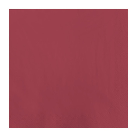 Papirnata brisača za mizo Bordeaux 2 plasti 300 x 300 mm - paket 1500 kosov - FourniResto - Fourniresto