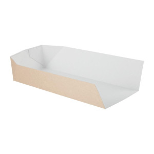 Kartonasta embalaža za sendviče, ki se da reciklirati, 80 x 250 mm - paket 500 kosov - Colpac - Fourniresto