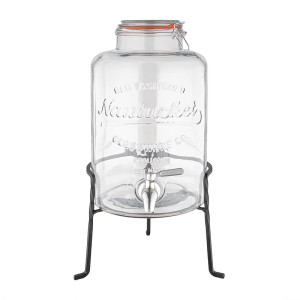 Distributer vode v retro stekleni izvedbi s podstavkom 8,5 L - Olympia - Fourniresto
