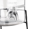 Distributer vode v retro stekleni izvedbi s podstavkom 8,5 L - Olympia - Fourniresto