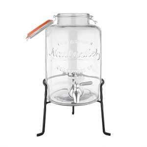 Distributer vode v retro stekleni izvedbi s podstavkom 8,5 L - Olympia - Fourniresto