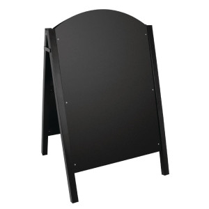 Nalepka za pločnik črne barve s kovinsko konstrukcijo 675 x 660 mm - Olympia - Fourniresto