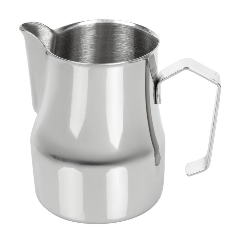 Plečnik iz nerjavečega jekla za latte s prijemalom 500 ml - FourniResto - Fourniresto Plečnik iz nerjavečega jekla za latte s prijemalom 500 ml - FourniResto - Fourniresto