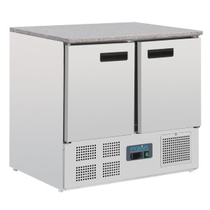 Pozitivna hladilna miza s marmornato delovno površino 240 L - Polar - Fourniresto