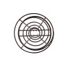 Support Conique Noir pour Frites Ø 115 mm - Olympia - Fourniresto