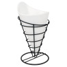 Support Conique Noir pour Frites Ø 115 mm - Olympia - Fourniresto