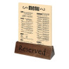 Stojalo iz lesa Rezervirano 150 x 35 mm - Olympia - Fourniresto