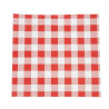 Nemasten papir Vichy rdeče barve 250 x 250 mm - Paket 200 kosov - FourniResto - Fourniresto