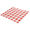 Nemasten papir Vichy rdeče barve 250 x 250 mm - Paket 200 kosov - FourniResto - Fourniresto