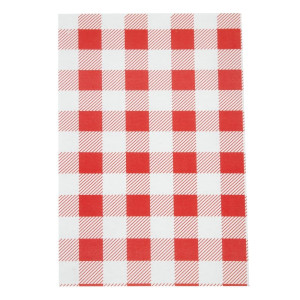Nemasten papir Vichy rdeče barve 190 x 310 mm - paket 200 kosov - FourniResto - Fourniresto