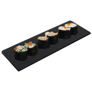 Plošča iz skrilavca za bambusov pladenj 280 x 100 mm - Komplet 2 - Olympia - Fourniresto