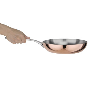 Troslojna bakrena ponjava za indukcijo Ø 240 mm - Vogue - Fourniresto