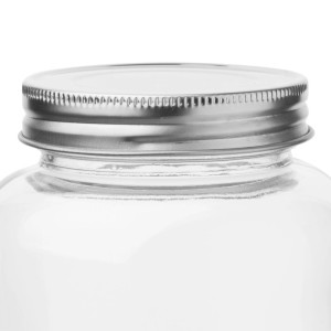 Kozarec za shranjevanje v steklu s pokrovom na navoj 330 ml - Komplet 6 - Vogue - Fourniresto