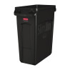 Zbiralec za recikliranje z črnimi prezračevalnimi cevmi 60 L - Rubbermaid - Fourniresto