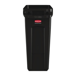 Zbiralec za recikliranje z črnimi prezračevalnimi cevmi 60 L - Rubbermaid - Fourniresto