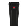 Zbiralec za recikliranje z črnimi prezračevalnimi cevmi 60 L - Rubbermaid - Fourniresto
