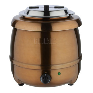 Marmite za juho iz bakra 10 L - Buffalo - Fourniresto